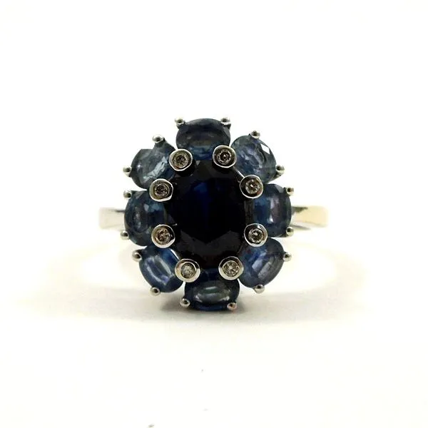 Sapphire, Blue Topaz and Diamond Ring Joint Venture Jewelry Cary, NC