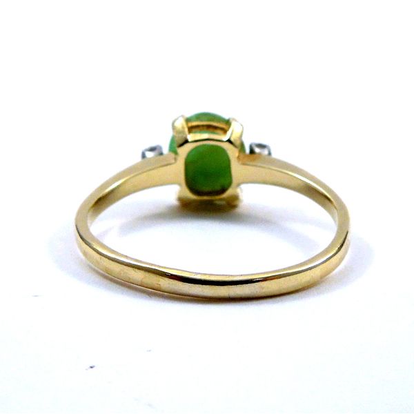 Jade and Diamond Ring Image 3 Joint Venture Jewelry Cary, NC