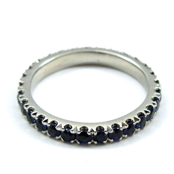 Sapphire Eternity Wedding Band Image 2 Joint Venture Jewelry Cary, NC
