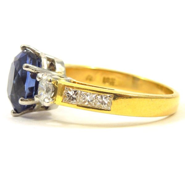 Sapphire and Diamond Ring Image 2 Joint Venture Jewelry Cary, NC