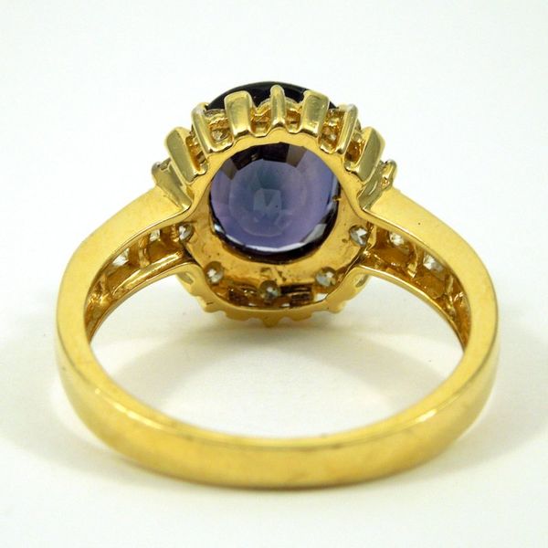 Color Changing Sapphire and Diamond Ring Image 3 Joint Venture Jewelry Cary, NC