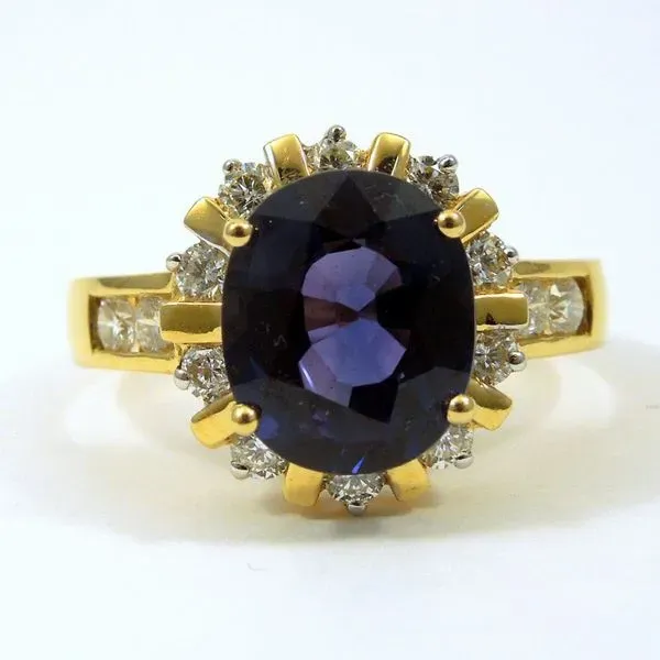 Color Changing Sapphire and Diamond Ring Joint Venture Jewelry Cary, NC