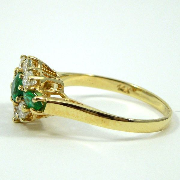 Emerald and Diamond Ring Image 2 Joint Venture Jewelry Cary, NC