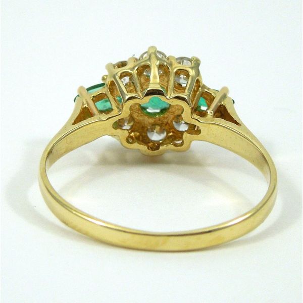 Emerald and Diamond Ring Image 3 Joint Venture Jewelry Cary, NC