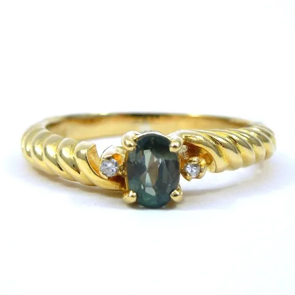 Alexandrite and Diamond Ring Joint Venture Jewelry Cary, NC
