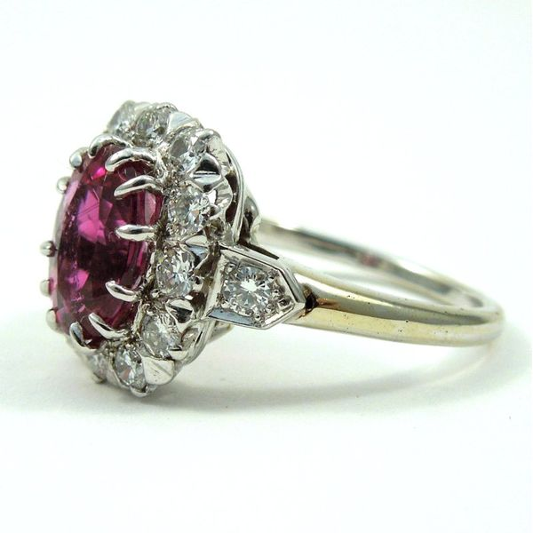 Rubellite and Diamond Ring Image 2 Joint Venture Jewelry Cary, NC