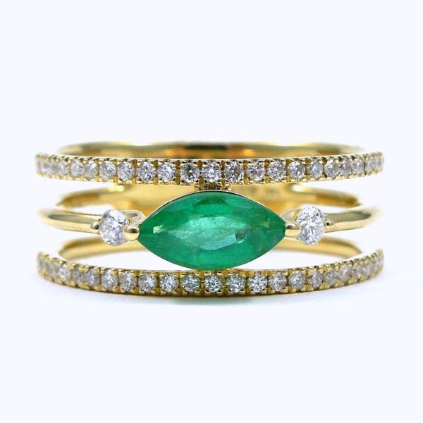 Emerald and Diamond Ring Joint Venture Jewelry Cary, NC