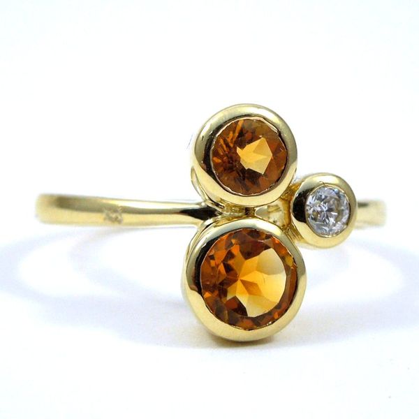 Citrine and Diamond Ring Image 2 Joint Venture Jewelry Cary, NC