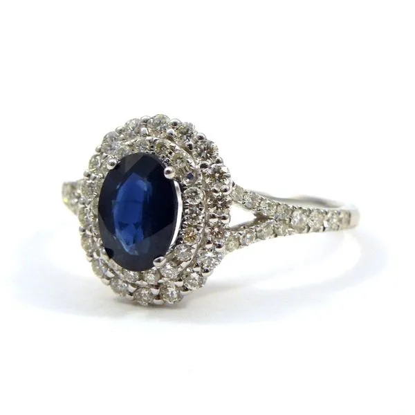 Sapphire and Diamond Ring Image 2 Joint Venture Jewelry Cary, NC