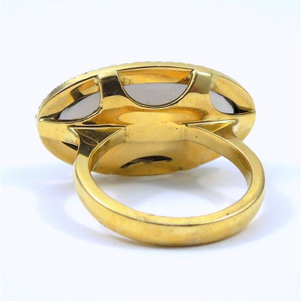 Contemporary Quartz and Diamond Ring Image 2 Joint Venture Jewelry Cary, NC