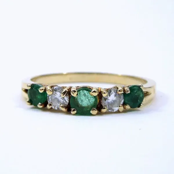 Emerald and Diamond Band Joint Venture Jewelry Cary, NC