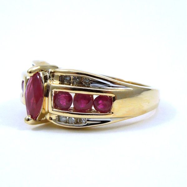 Ruby and Diamond Ring Image 2 Joint Venture Jewelry Cary, NC