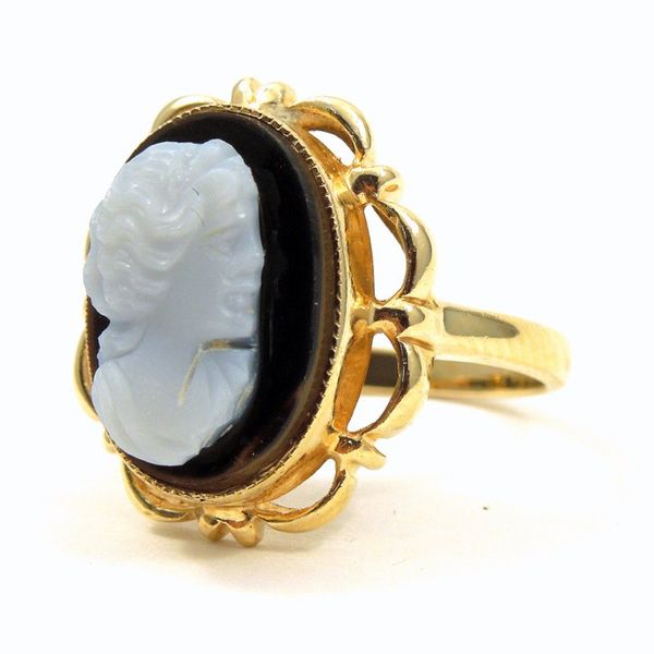 Black Cameo Ring Image 2 Joint Venture Jewelry Cary, NC