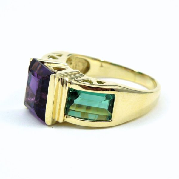 Amethyst and Blue Topaz Ring Image 2 Joint Venture Jewelry Cary, NC