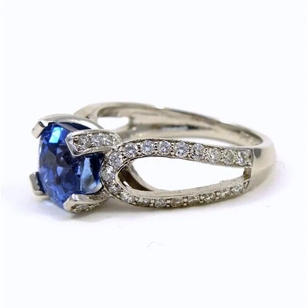 Sapphire and Diamond Ring Image 2 Joint Venture Jewelry Cary, NC