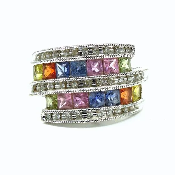 Rainbow Sapphire Ring Joint Venture Jewelry Cary, NC
