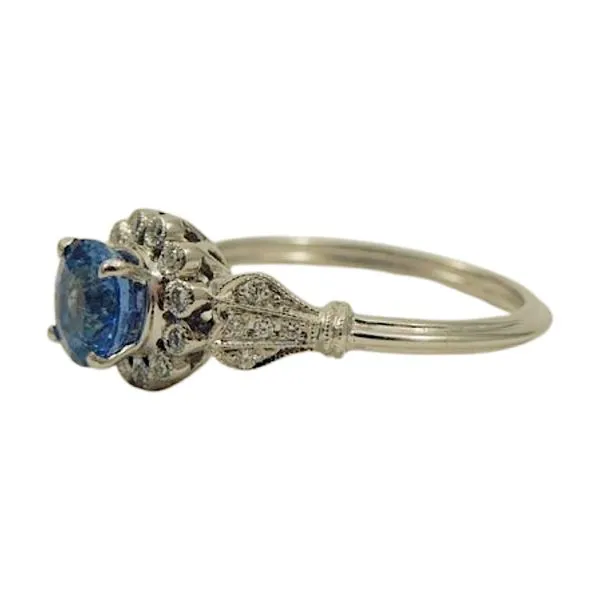 Sapphire and Diamond Estate Ring Image 2 Joint Venture Jewelry Cary, NC