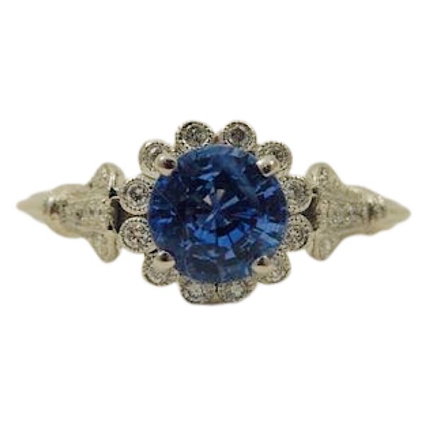 Sapphire and Diamond Estate Ring Joint Venture Jewelry Cary, NC