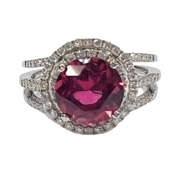 Pink Tourmaline and Diamond Ring Joint Venture Jewelry Cary, NC