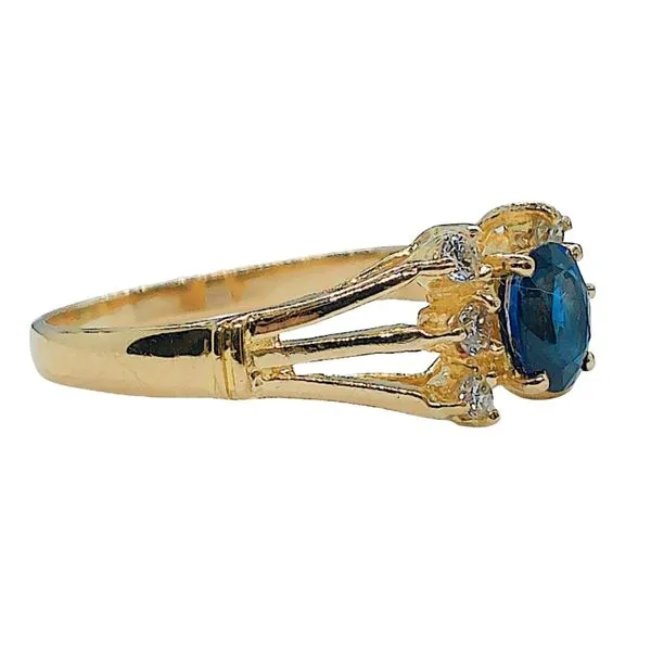 Sapphire and Diamond Ring Image 2 Joint Venture Jewelry Cary, NC