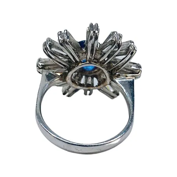 Sapphire and Diamond Spoke Ring Image 3 Joint Venture Jewelry Cary, NC