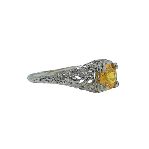 Vintage Yellow Sapphire Ring Image 2 Joint Venture Jewelry Cary, NC