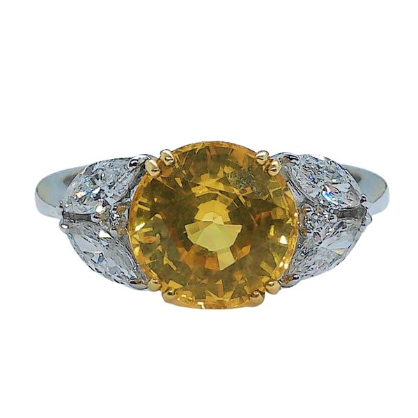 Yellow Sapphire and Diamond Ring Joint Venture Jewelry Cary, NC
