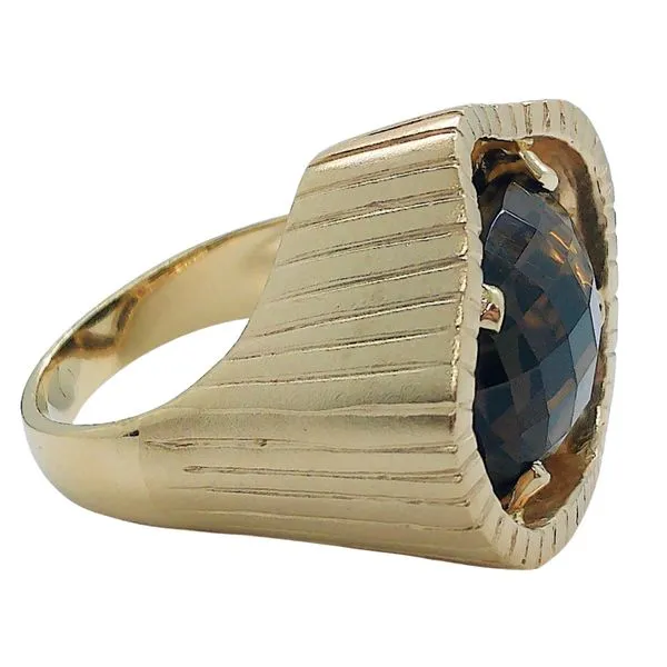 Smoky Quartz Contemporary Ring Image 2 Joint Venture Jewelry Cary, NC