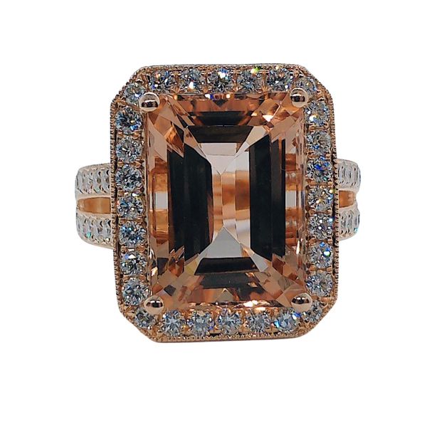 Morganite and Diamond Ring Joint Venture Jewelry Cary, NC