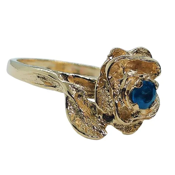 Sapphire Flower Ring Image 2 Joint Venture Jewelry Cary, NC