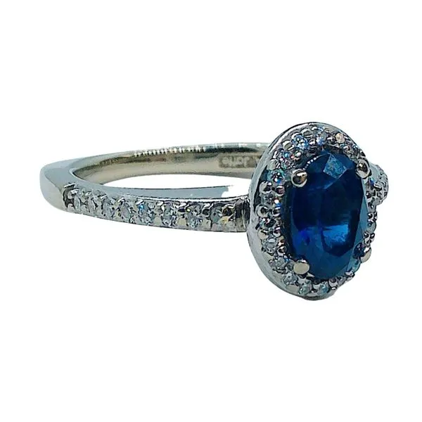 Sapphire and Diamond Designer Ring Image 2 Joint Venture Jewelry Cary, NC