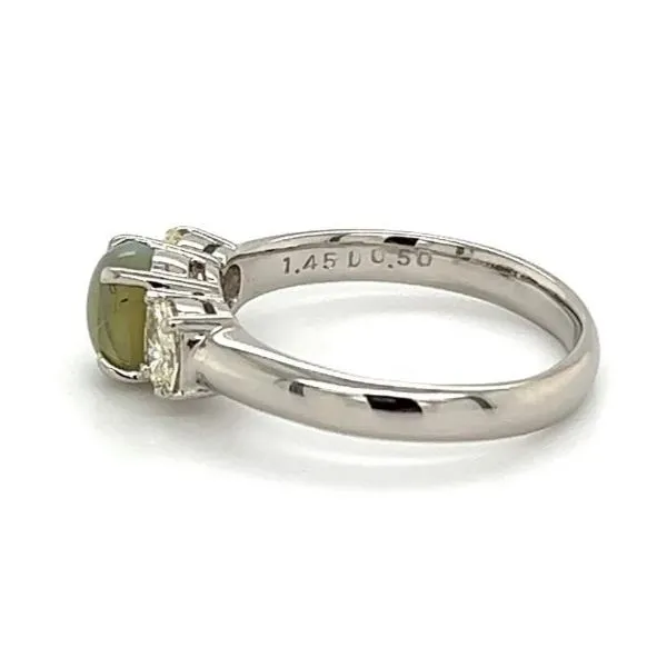 Cats Eye Chrysoberyl Ring Image 3 Joint Venture Jewelry Cary, NC