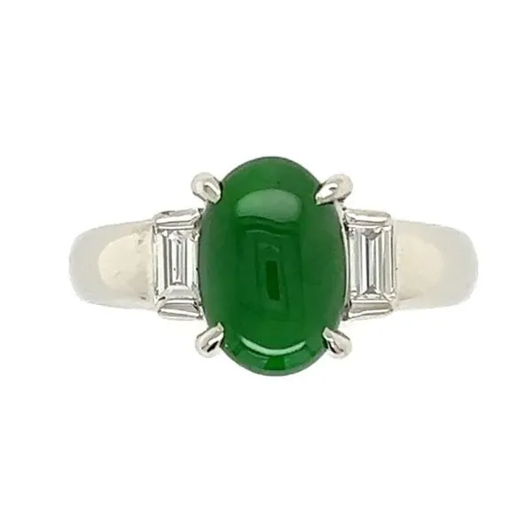 Jadeite and Diamond Ring Joint Venture Jewelry Cary, NC