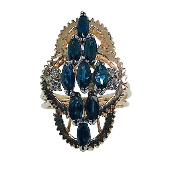 Sapphire Cluster Ring Joint Venture Jewelry Cary, NC
