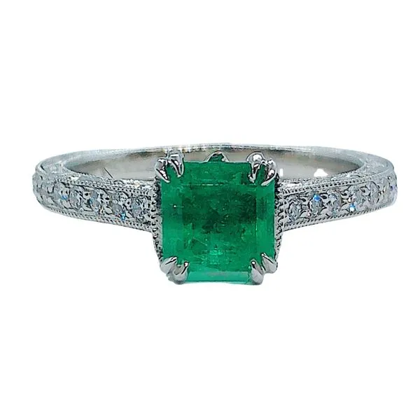 Emerald and Diamond Ring Joint Venture Jewelry Cary, NC
