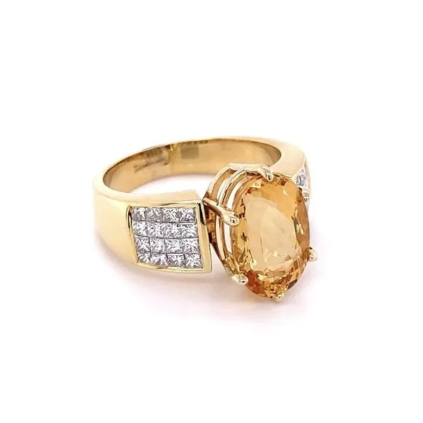 Imperial Topaz and Diamond Ring Image 2 Joint Venture Jewelry Cary, NC