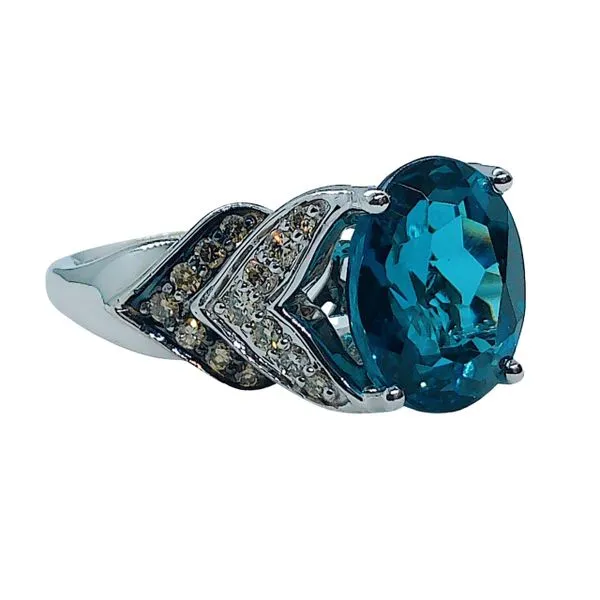 London Blue Topaz Ring Image 2 Joint Venture Jewelry Cary, NC