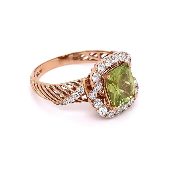 Sphene and Diamond Cocktail Ring Image 2 Joint Venture Jewelry Cary, NC