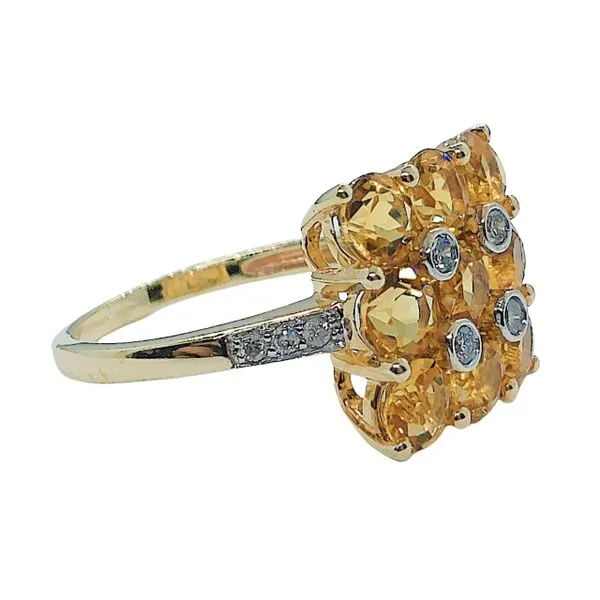Citrine and Diamond Ring Image 2 Joint Venture Jewelry Cary, NC