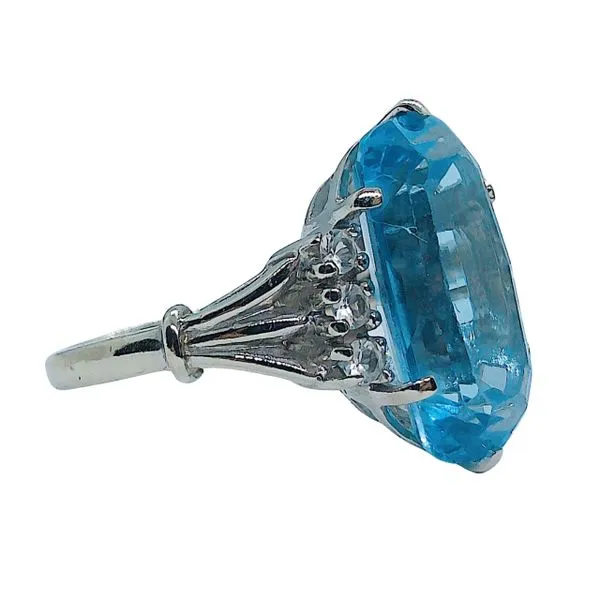 Blue Topaz Ring Image 2 Joint Venture Jewelry Cary, NC