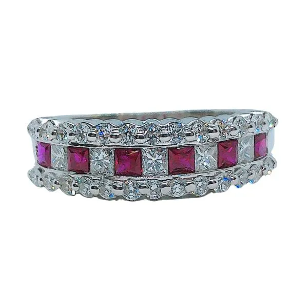 Ruby and Diamond Band Joint Venture Jewelry Cary, NC
