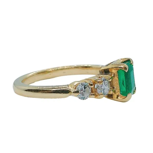 Emerald and Diamond Ring Image 2 Joint Venture Jewelry Cary, NC
