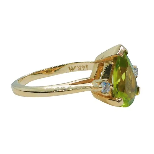 Peridot and Diamond Ring Image 2 Joint Venture Jewelry Cary, NC