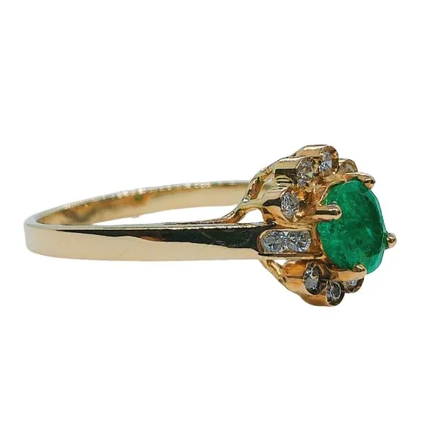 Emerald and Diamond Ring Image 2 Joint Venture Jewelry Cary, NC