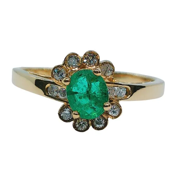 Emerald and Diamond Ring Joint Venture Jewelry Cary, NC