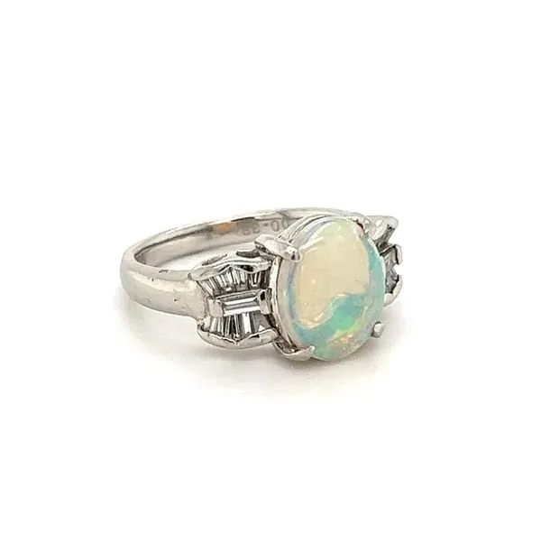 Opal and Diamond Ring Image 2 Joint Venture Jewelry Cary, NC