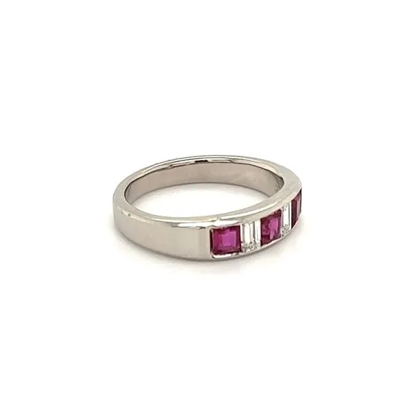 Ruby and Diamond Band Image 2 Joint Venture Jewelry Cary, NC