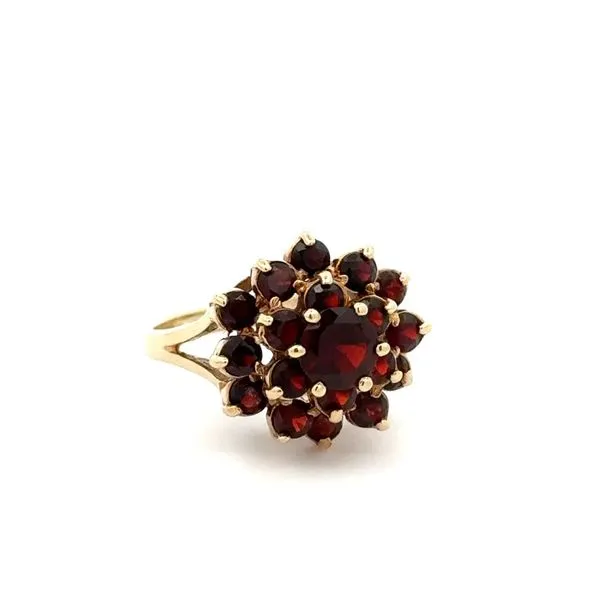 Bohemian Garnet Cluster Ring Image 2 Joint Venture Jewelry Cary, NC