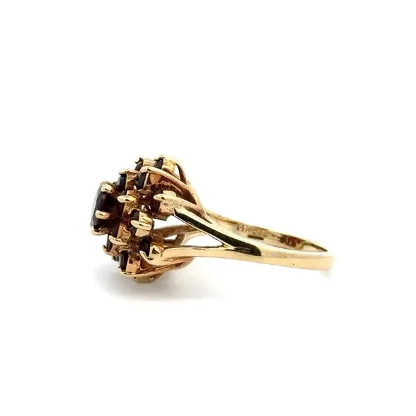 Bohemian Garnet Cluster Ring Image 3 Joint Venture Jewelry Cary, NC