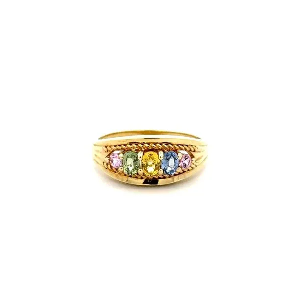Rainbow Sapphire Dome Ring Joint Venture Jewelry Cary, NC
